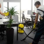 Sparkling clean office desks after professional service from the best office cleaning service in Ottawa, Good Cleaner Co Commercial Cleaning Services in Ottawa