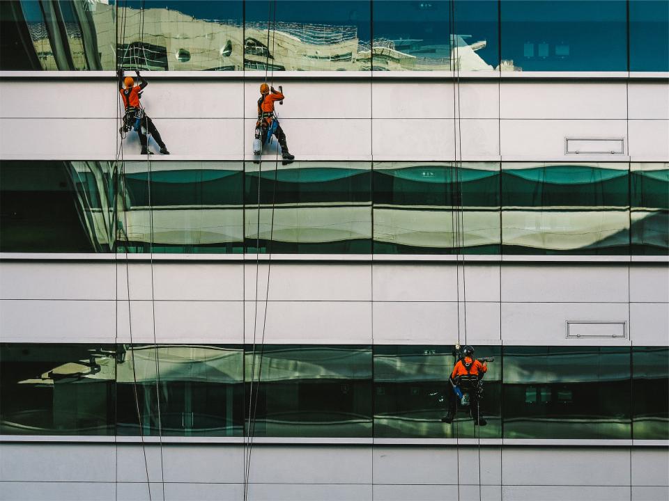 building exterior cleaning: pressure washing and facade care in canada 11 window cleaning on a building exterior